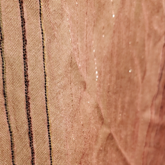 ☆ 3/35$ | OS Vintage Pink Pencil Stripe Trim Kimono Cover-up - Picture 5 of 6